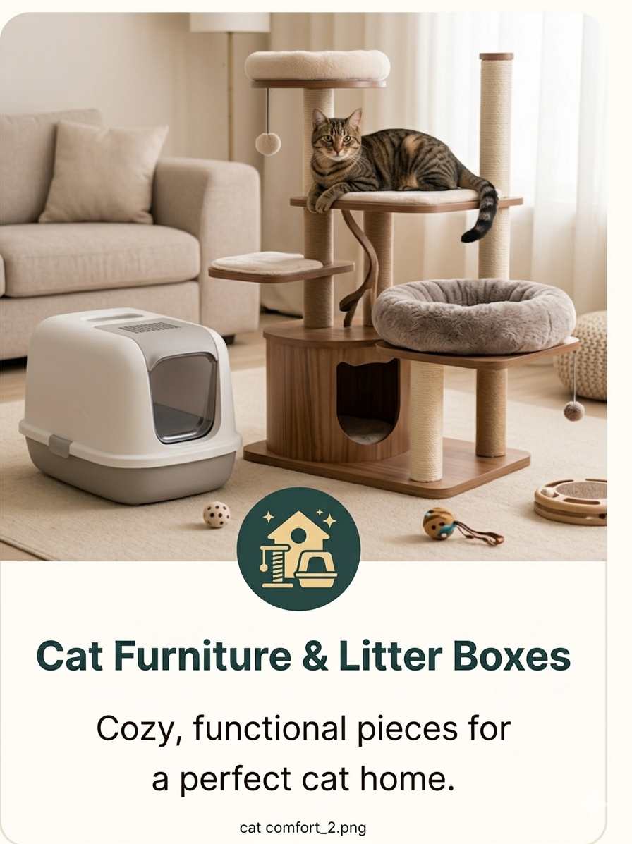 Cat Furniture & Litter Boxes