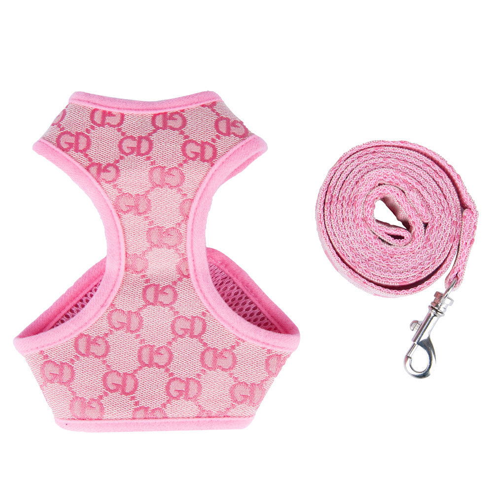 Pet harness leash set packaging detail — Pawnests