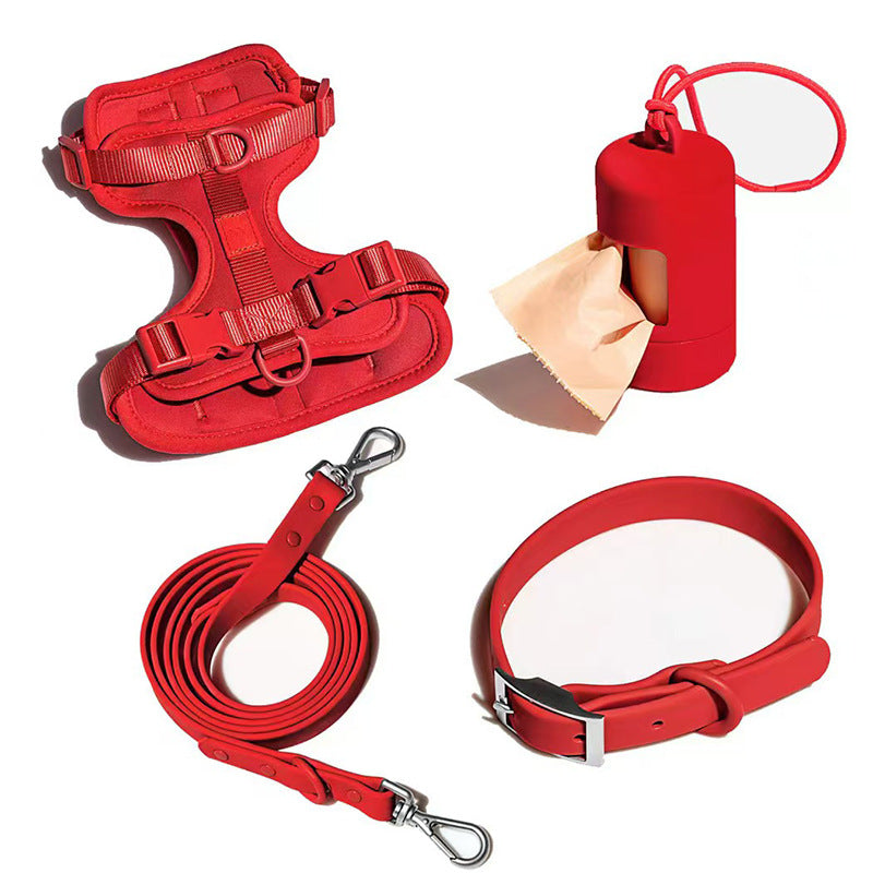 Dog Harness 4-Piece Set | Waterproof PVC Vest, Leash, Collar & Clip – product image 22 | Pawnests