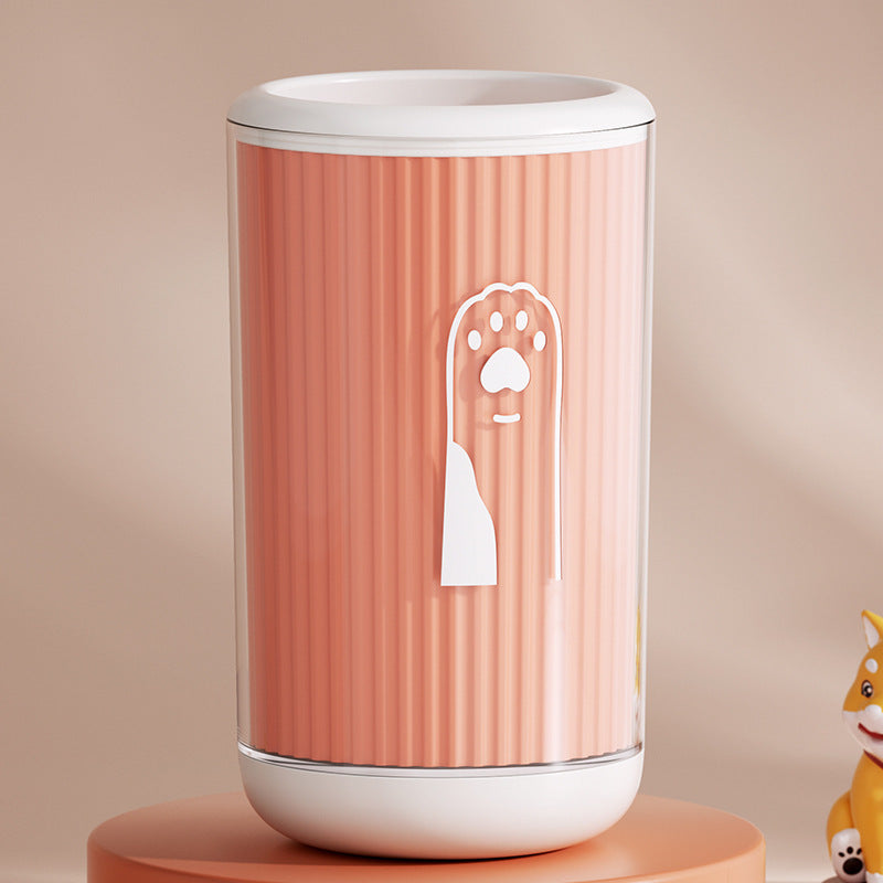 Pawnests paw cleaner cup soft silicone bristles close-up