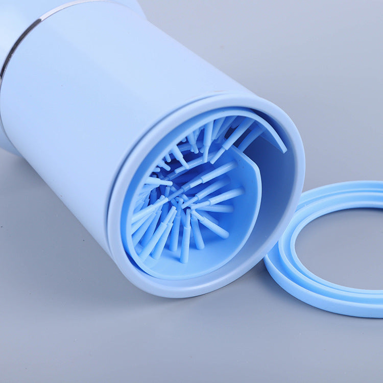 Pawnests electric paw cleaner in white — automatic rotating bristles