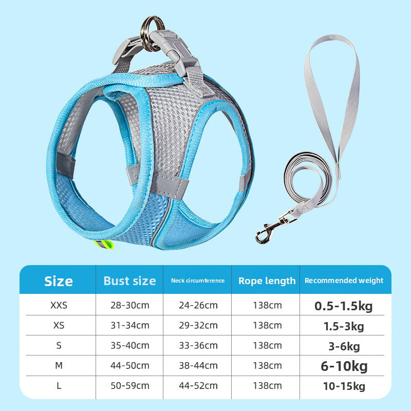 Dog Harness & Leash Set | Reflective Nylon Walking Set for Dogs & Cats – product image 31 | Pawnests