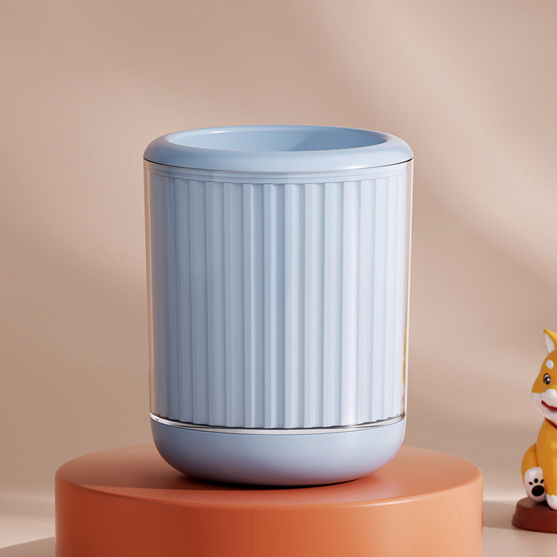 Pawnests paw cleaner cup — cartoon design in orange