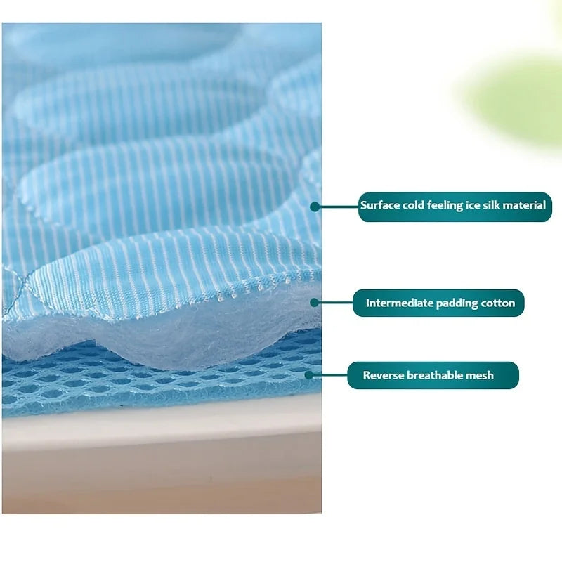 Dog cooling mat available in multiple colors — grey, blue, pink