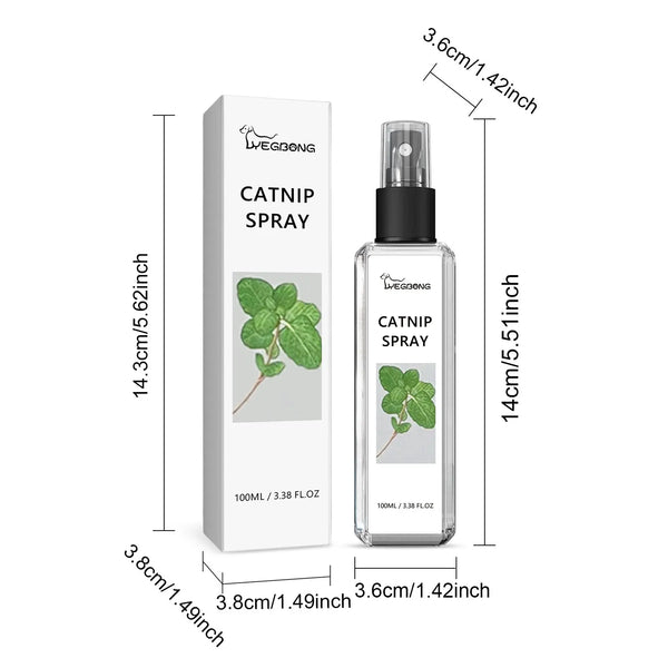 Cat catnip spray usage guide — spray on toys, bed, or scratching post | Pawnests