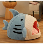 Luxury Plush Shark Pet Cave Pawnests