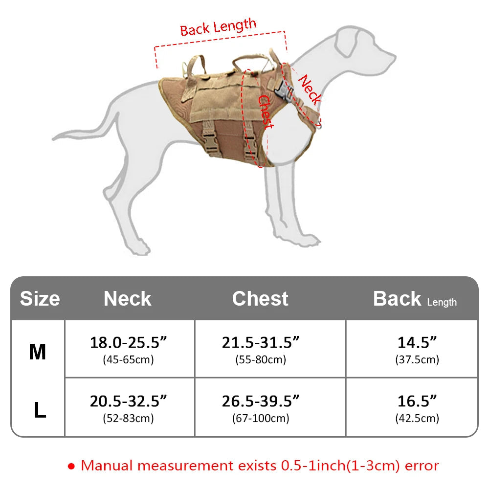 High-Quality Tactical No-Pull Dog Harness Pawnests