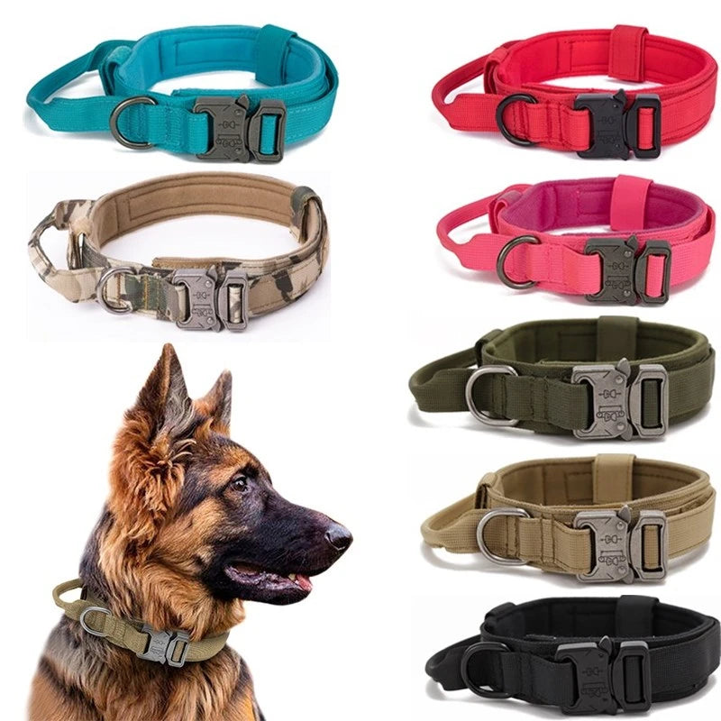 High quality Heavy-Duty Tactical Dog Collar & Leash S Pawnests