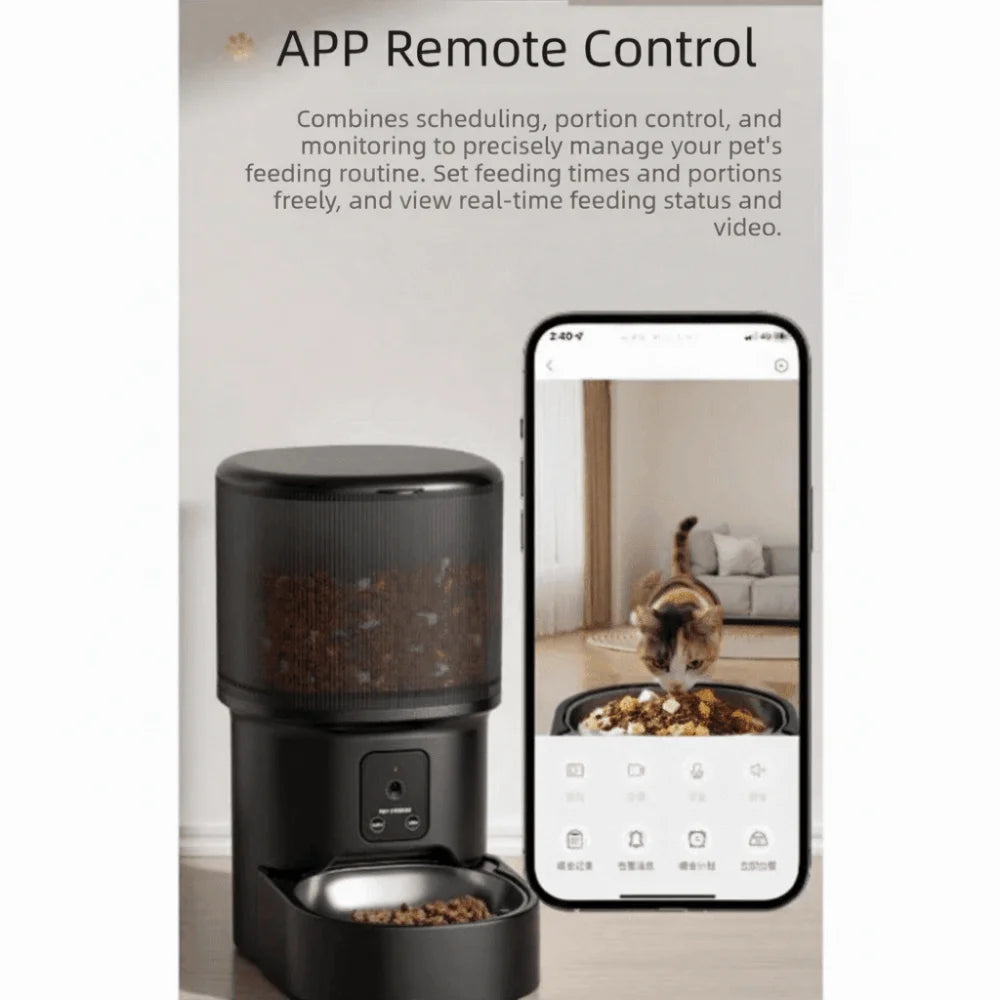 Smart Large-Capacity Automatic Pet Feeder Pawnests