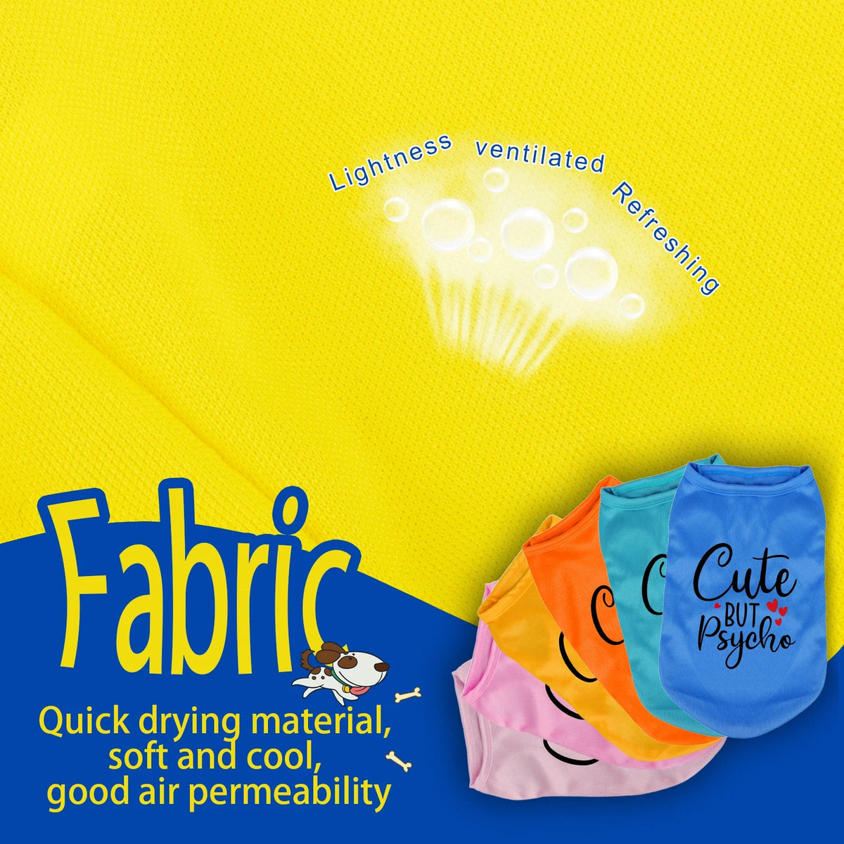 Cute but Psycho - Summer Vest for Dog and cat Pawnests