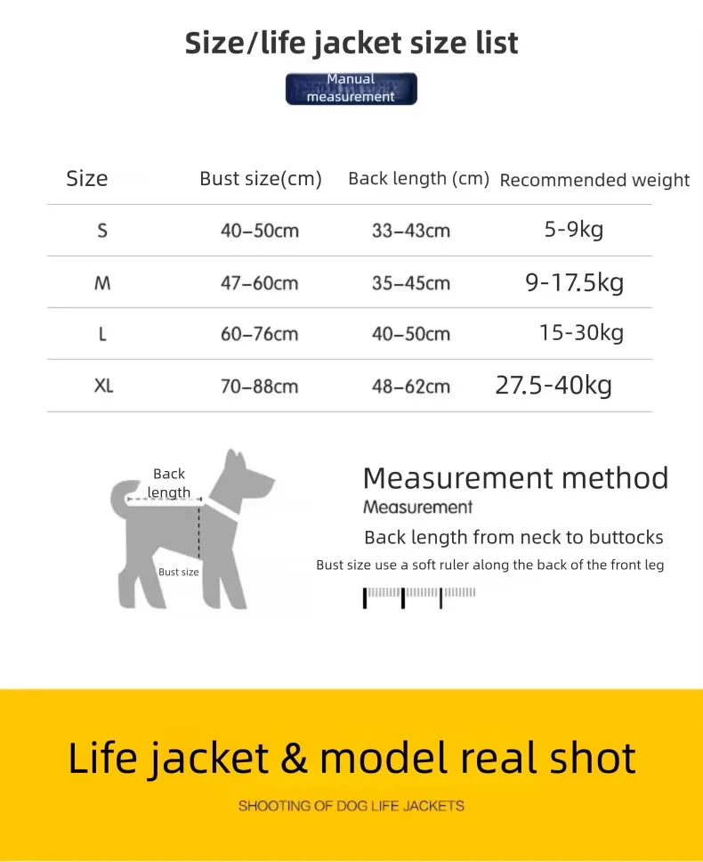 SplashGuard™ Reflective Pet Life Vest Pawnests