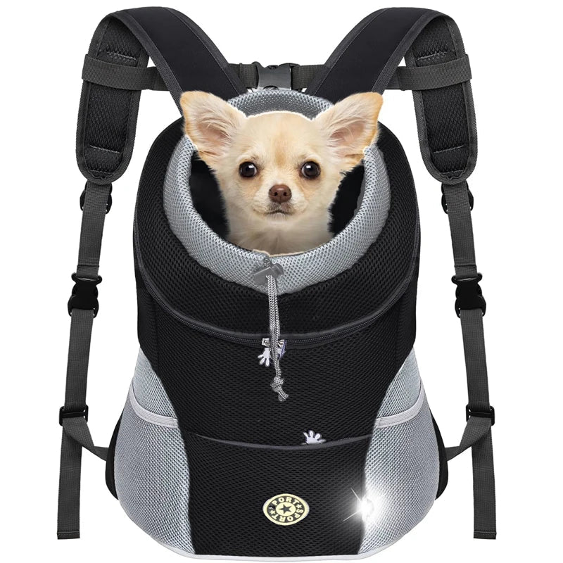 Front-Folded Mesh Pet Travel Backpack Pawnests