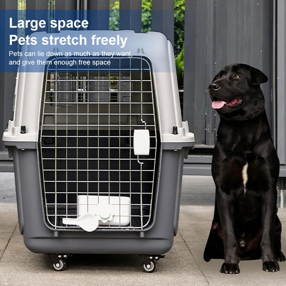 Heavy Dutyportable  Airline Travel  Carrier for pets Length 33in/Width 21.6in/Height 25.2in Pawnests