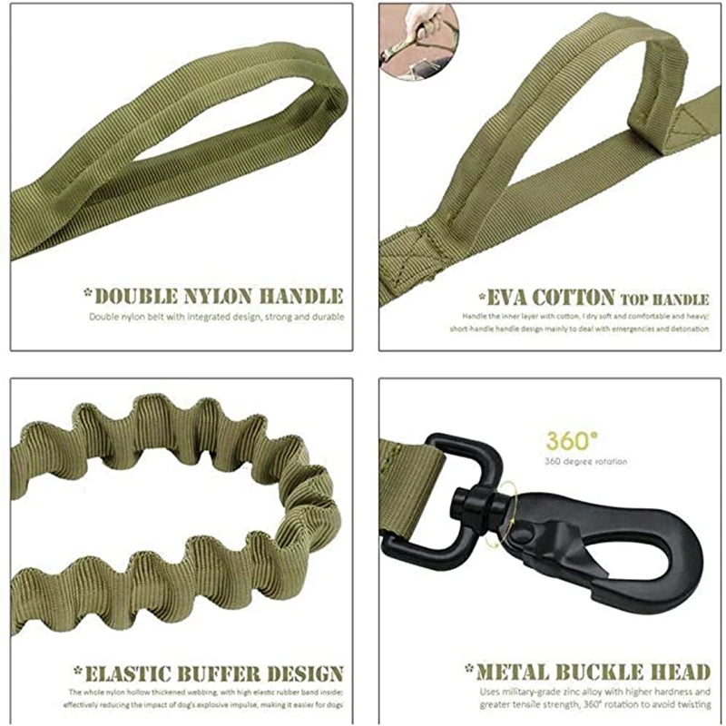 High quality Heavy-Duty Tactical Dog Collar & Leash S Pawnests