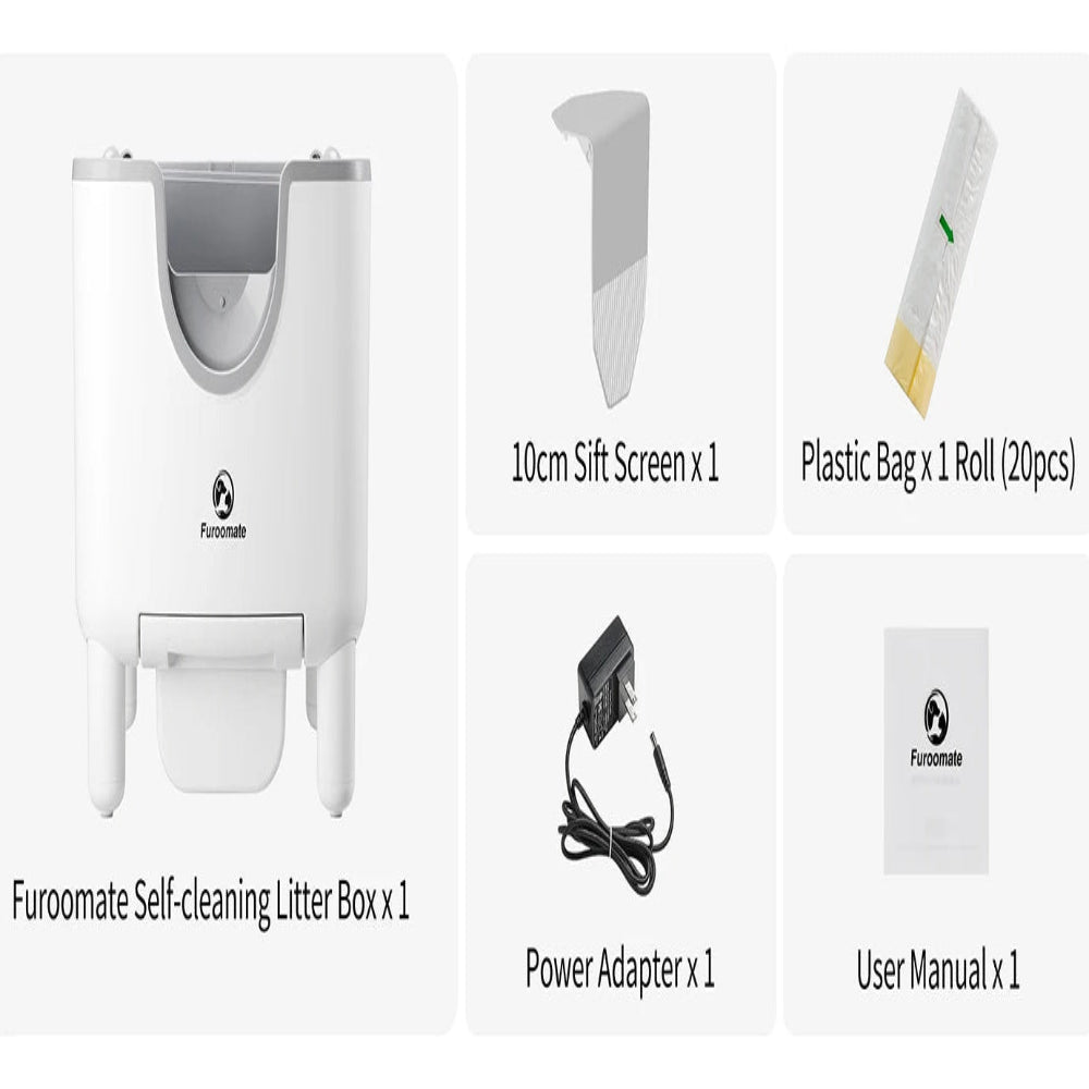 F6 Self-Cleaning Litter Box: An open-top, automatic, and safe solution for hassle-free odor control. Pawnests