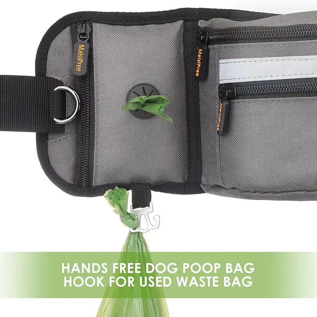 Reflective Outdoor Dog Training Waist Bag Pawnests