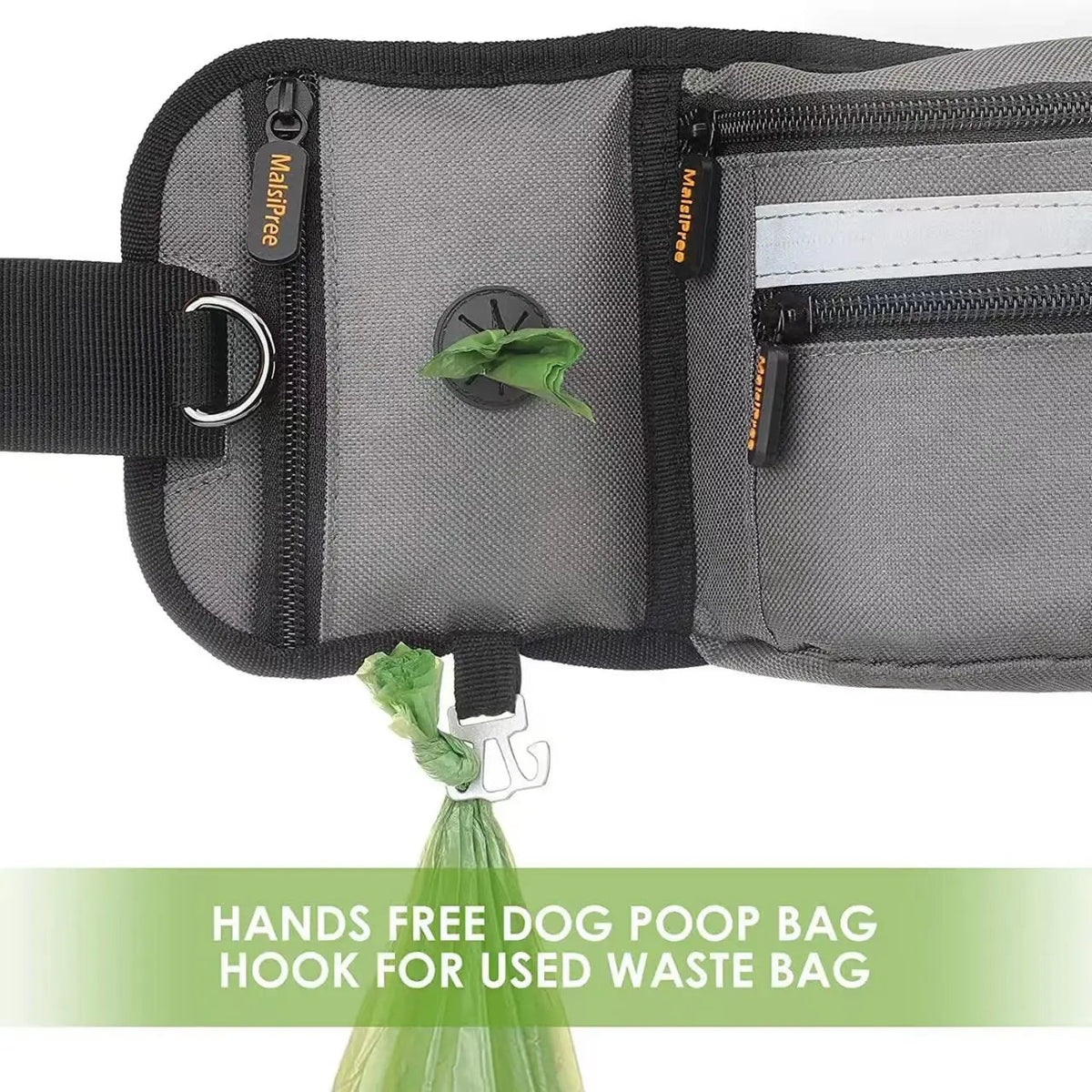 Reflective Outdoor Dog Training Waist Bag Pawnests