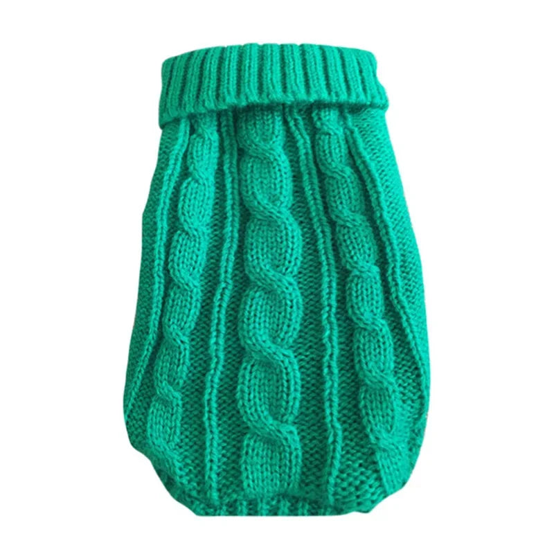 Dog sweater rose knitted — 11 color options small breed — Pawnests