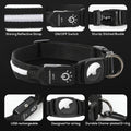Waterproof LED AirTag Dog CollarUSB Chargeable for Airtag no Airtag included Pawnests