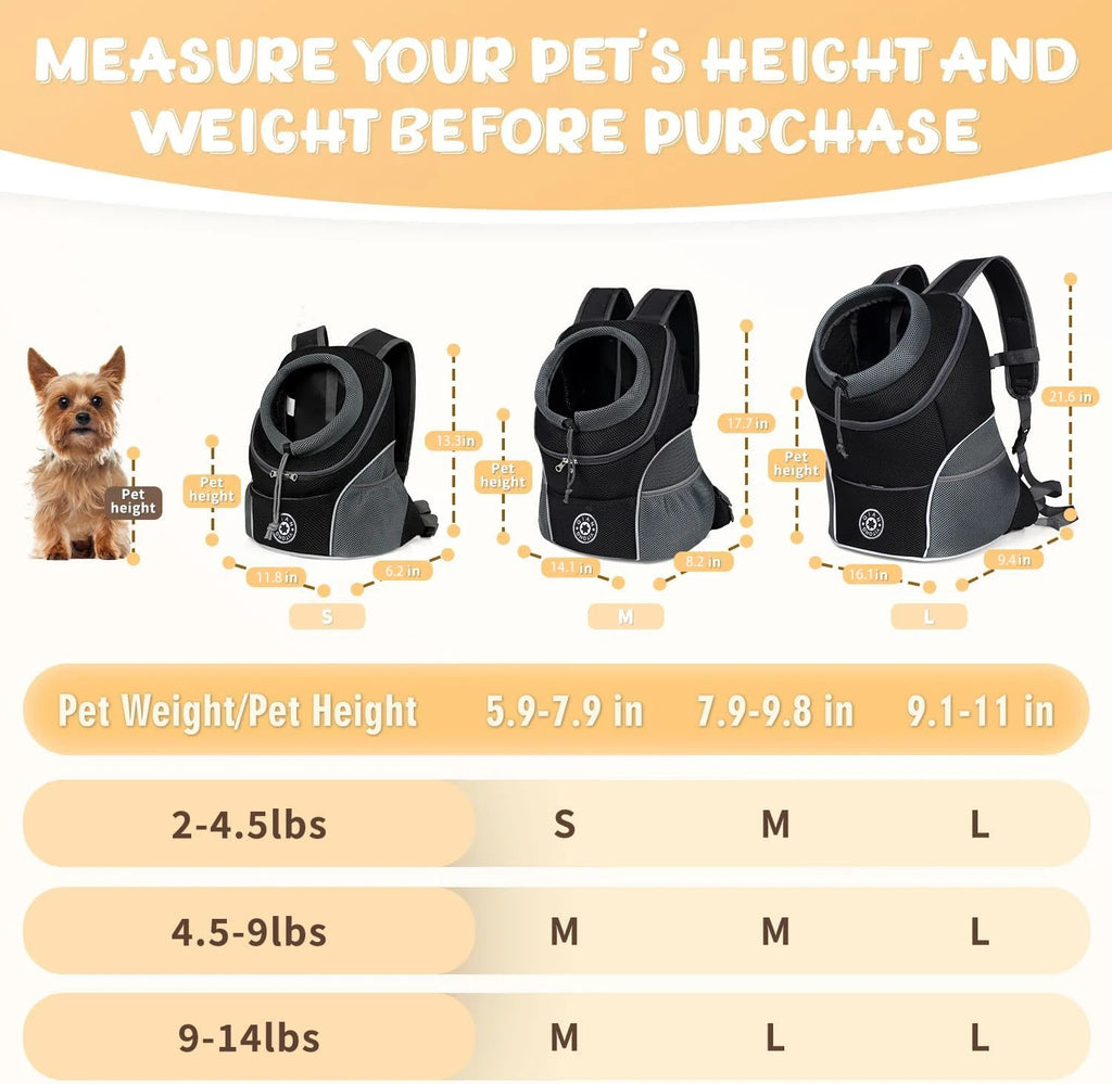 Front-Folded Mesh Pet Travel Backpack Pawnests