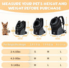Front-Folded Mesh Pet Travel Backpack Pawnests