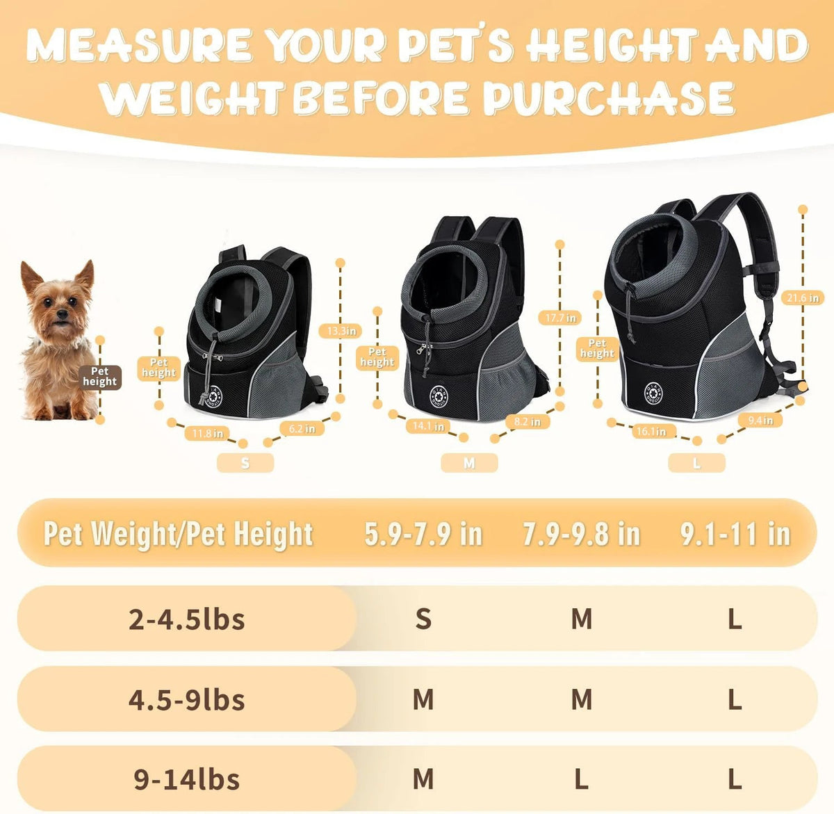 Front-Folded Mesh Pet Travel Backpack Pawnests