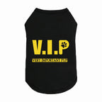 BOSS print pet vest on medium dog — breathable polyester cotton blend | Pawnests