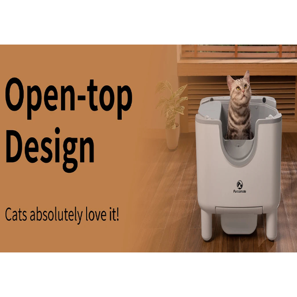 F6 Self-Cleaning Litter Box: An open-top, automatic, and safe solution for hassle-free odor control. Pawnests