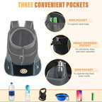 Front-Folded Mesh Pet Travel Backpack Pawnests