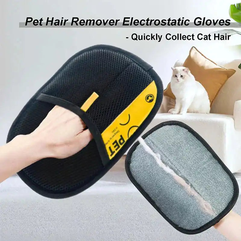 2-in-1 Electrostatic Grooming Glove Pawnests
