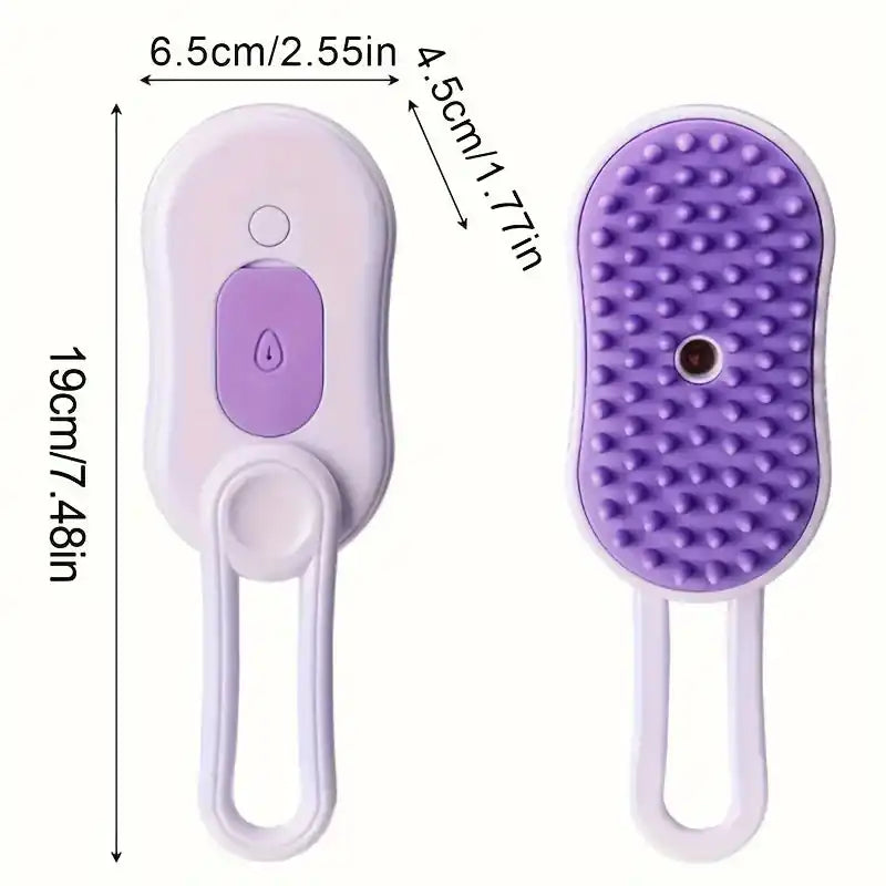 AeroBrush | 3-in-1 Foldable Steam Pet Brush Pawnests