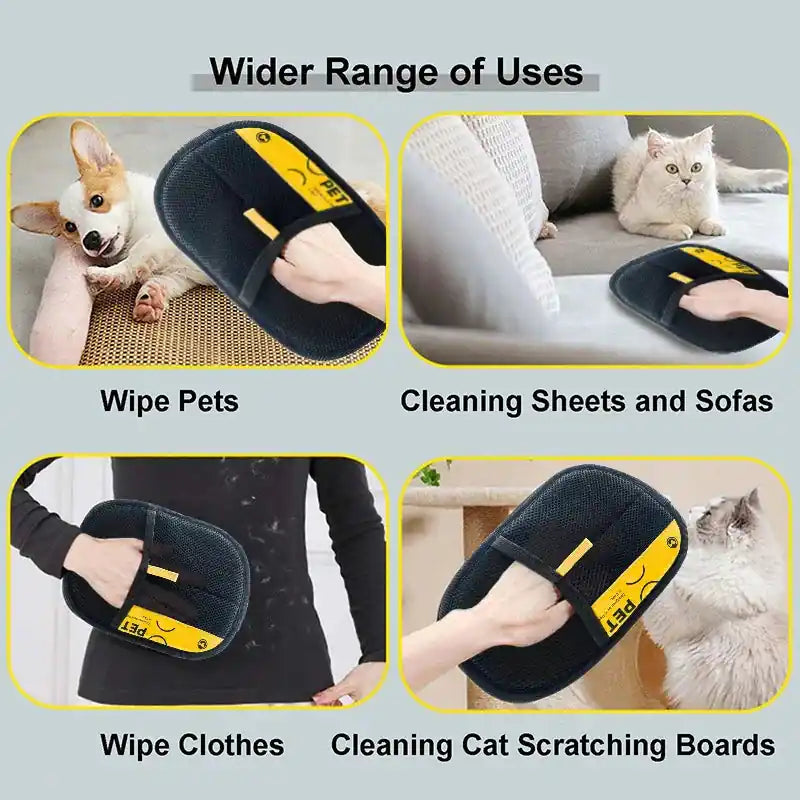 2-in-1 Electrostatic Grooming Glove Pawnests