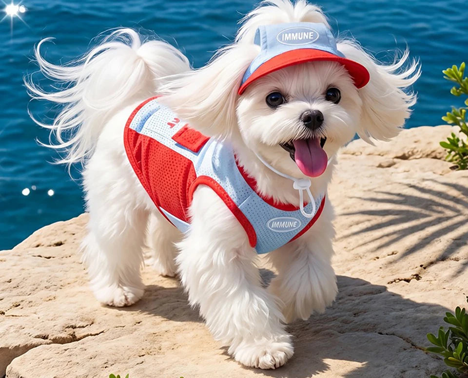 Mesh Hooded Pet Cooling Tank Top Pawnests