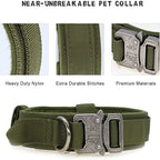 High quality Heavy-Duty Tactical Dog Collar & Leash S Pawnests