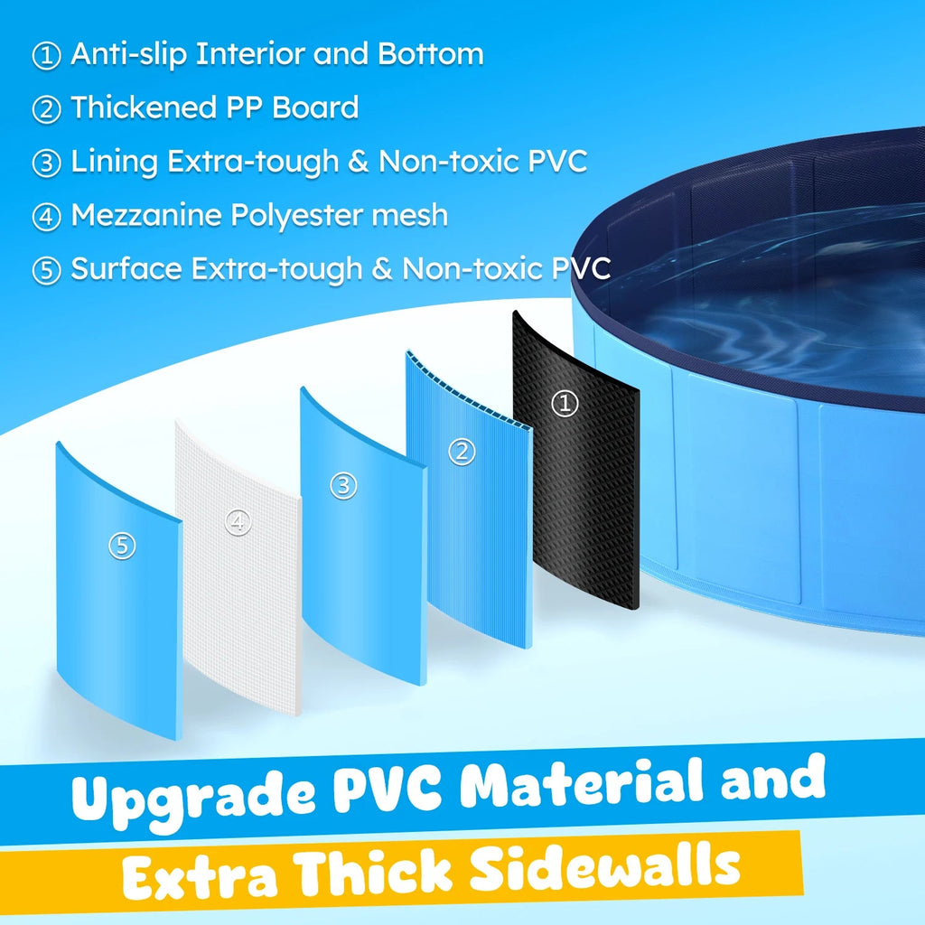 Portable Foldable Pet Pool Pawnests