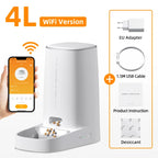 ROJECO Automatic Cat Feeder Pet Smart WiFi Cat Food Dispenser Pawnests
