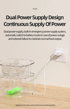 ROJECO Automatic Cat Feeder Pet Smart WiFi Cat Food Dispenser Pawnests