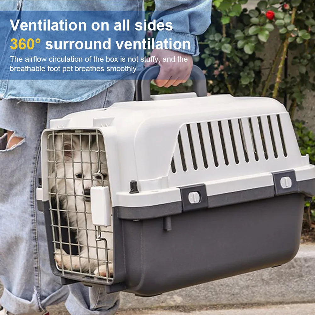Heavy Dutyportable  Airline Travel  Carrier for pets Length 33in/Width 21.6in/Height 25.2in Pawnests