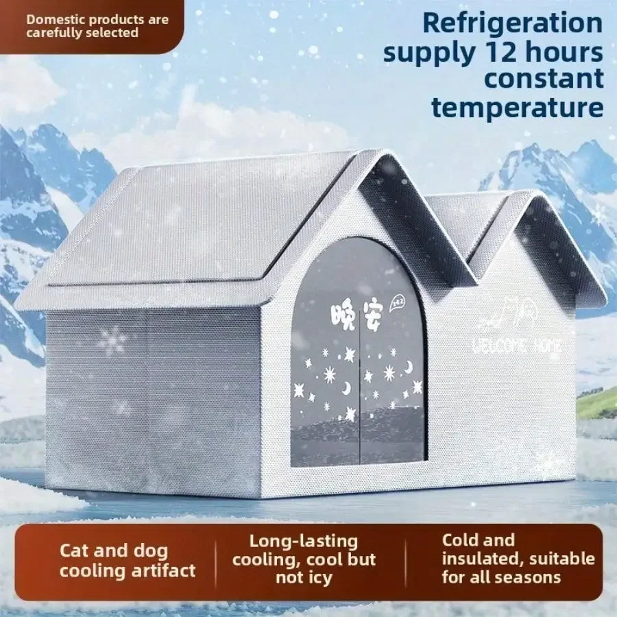 All-Season Pet Cooling Ice House Pawnests