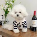 Summer Striped Pet T-Shirt Dog Soft Pullover Pawnests