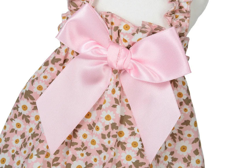 Romantic Pink Floral Pet Summer Dress Pawnests