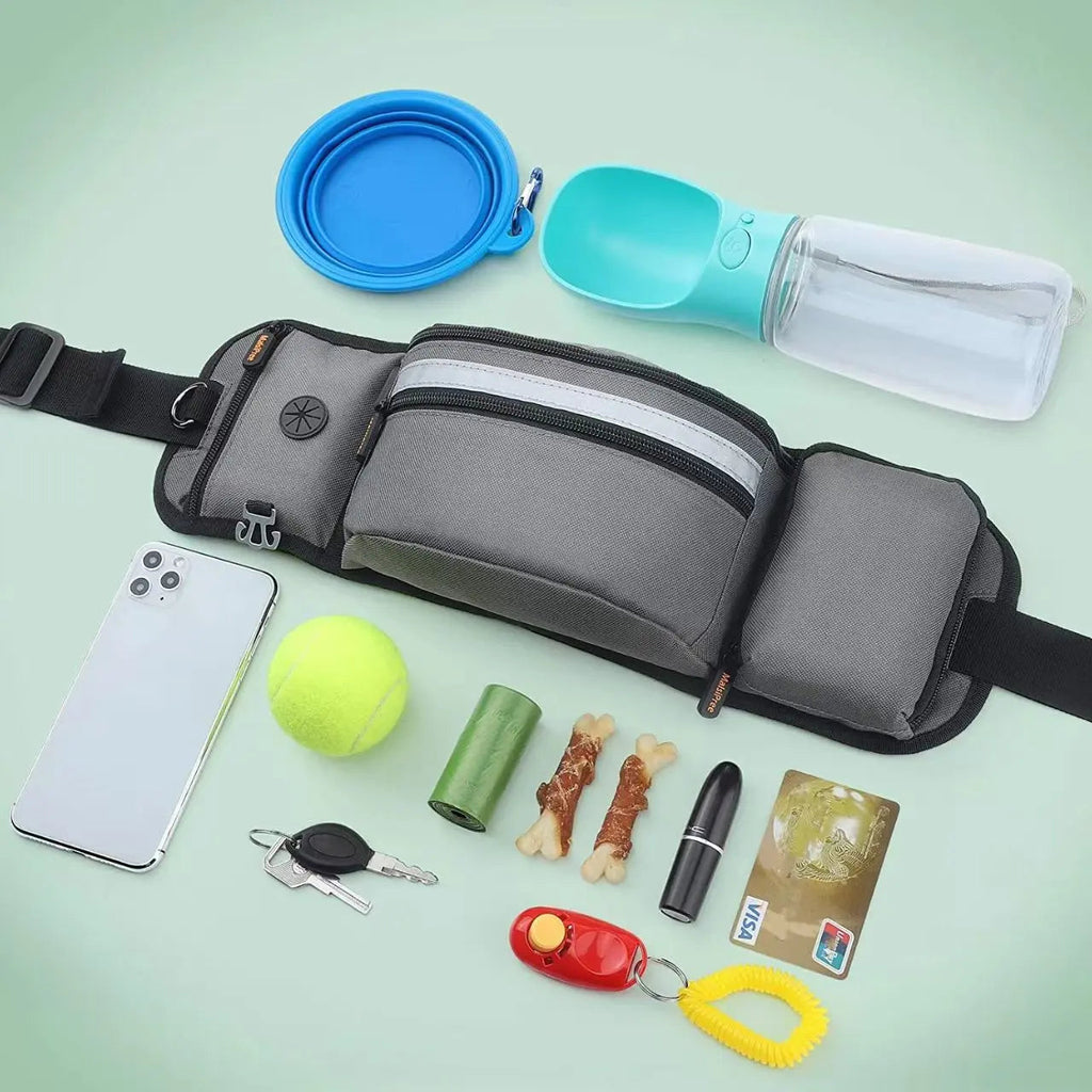 Reflective Outdoor Dog Training Waist Bag Pawnests