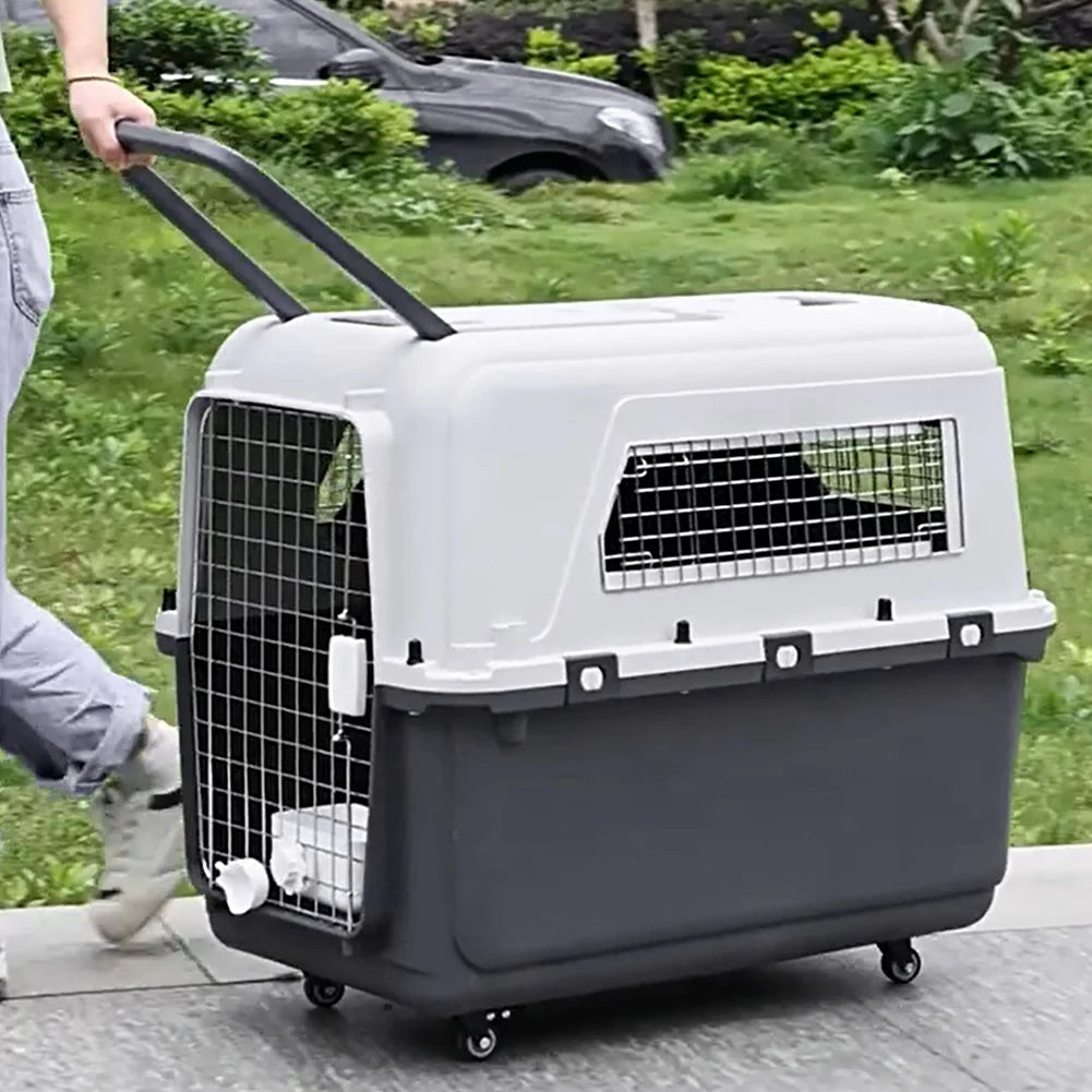 Heavy Dutyportable  Airline Travel  Carrier for pets Length 33in/Width 21.6in/Height 25.2in Pawnests