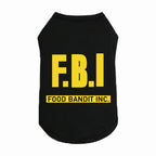 FBI dog vest worn by pug — funny pet apparel summer collection | Pawnests
