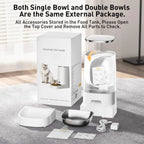 ROJECO Automatic Cat Feeder Pet Smart WiFi Cat Food Dispenser Pawnests