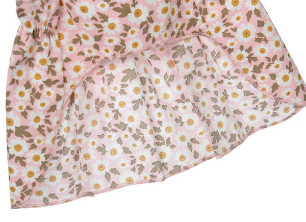 Romantic Pink Floral Pet Summer Dress Pawnests
