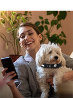 Waterproof LED AirTag Dog CollarUSB Chargeable for Airtag no Airtag included Pawnests
