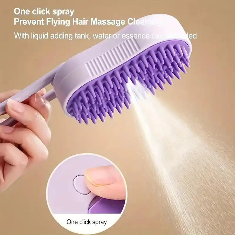 AeroBrush | 3-in-1 Foldable Steam Pet Brush Pawnests