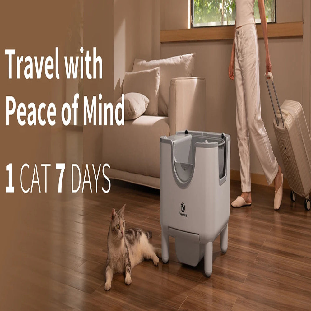 F6 Self-Cleaning Litter Box: An open-top, automatic, and safe solution for hassle-free odor control. Pawnests