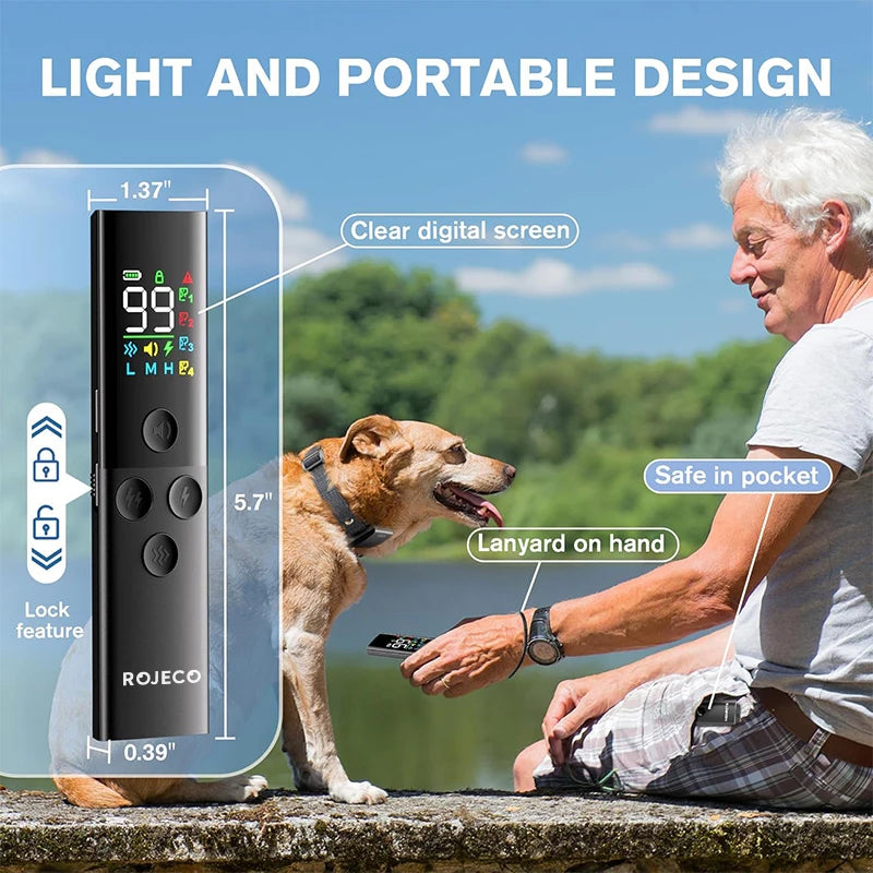 ROJECO Smart Dog Training Collar (1600ft Range & Waterproof) Pawnests